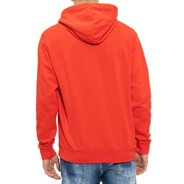 Dsquared2 Bold Logo Scarlet Red Hoodie M