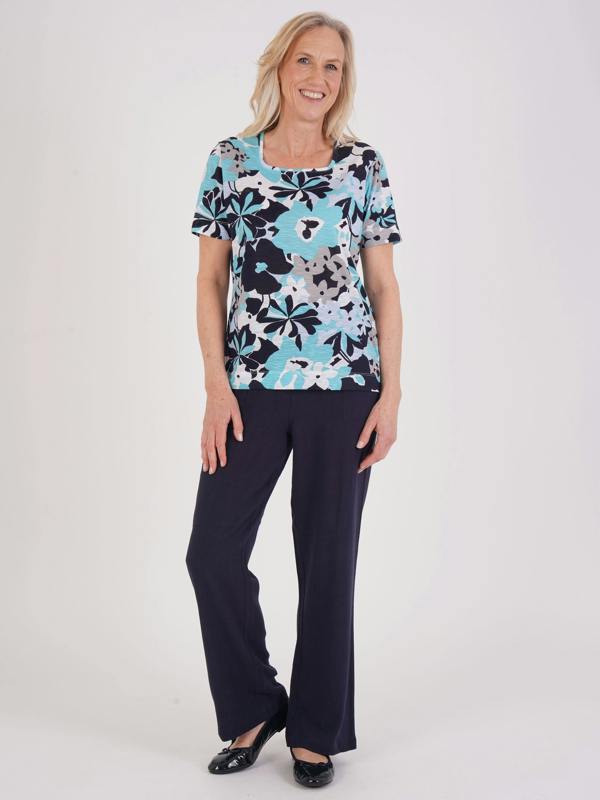 TIGI Graphic Tonal Floral Top