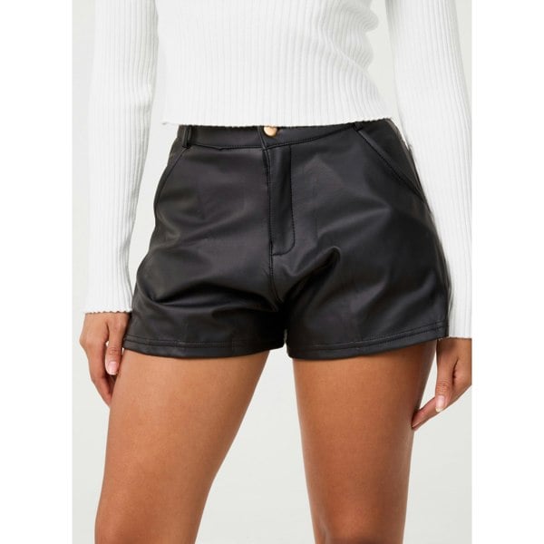 Pink Vanilla PU Shorts