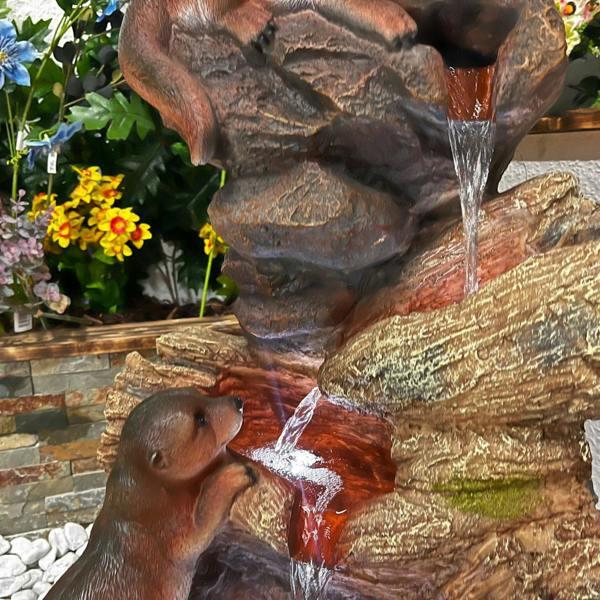 Tranquillity Water Features Curious Otters Animal Animal Fountain Water Feature