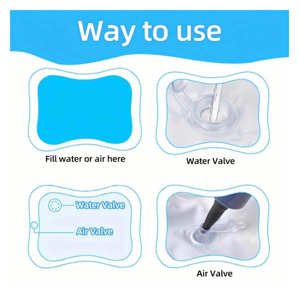 Dragodirect Inflatable Blue Dolphin Sensory Play Mat PVC Activity Gym
