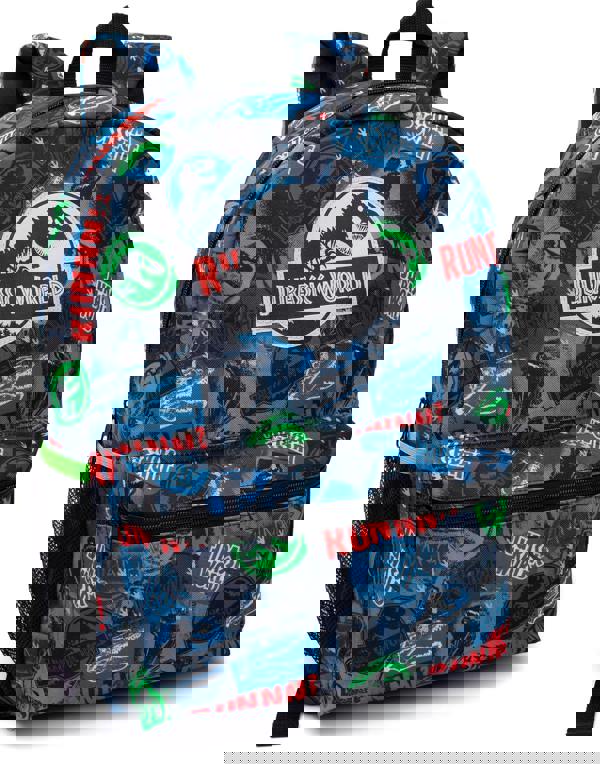 Jurassic World Boys Black Logo 4 Piece Backpack Set (One Size)