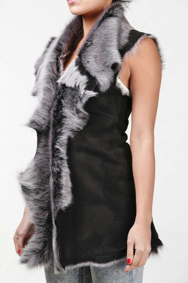 Infinity Leather Women's Toscana Sheepskin Long Gilet-Sorocaba