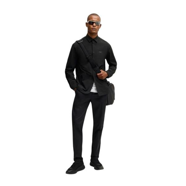 Boss Mens Tech Overshirt - Black - 