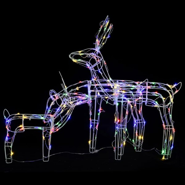 Berkfield 3 Piece Christmas Light Display Reindeers 229 LEDs