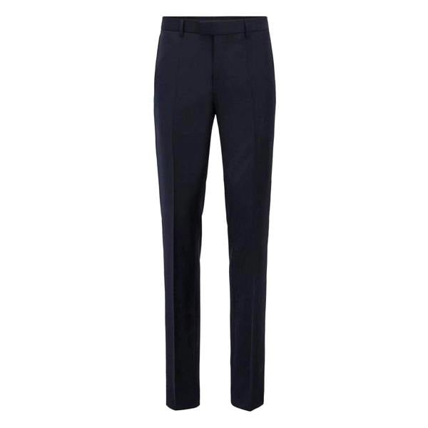 Boss Mens Lone Regular Formal Trousers - Navy - 