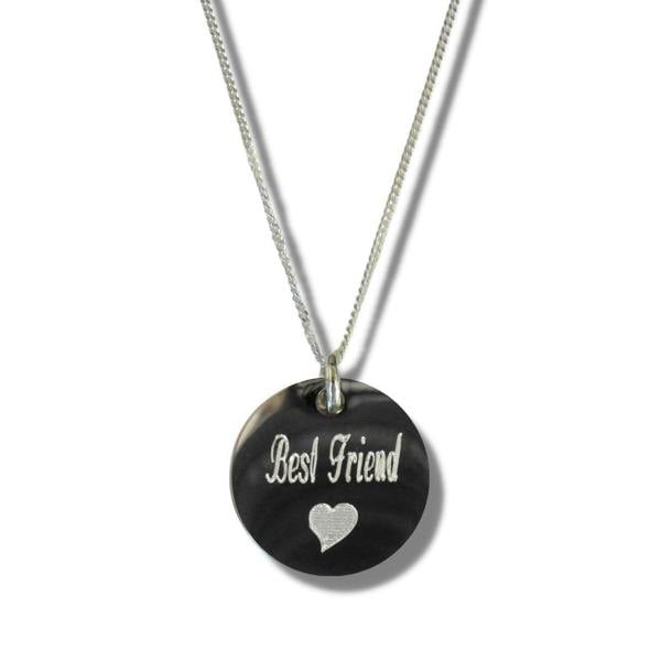 Aye Do Gifts Best Friend Disc Necklace & Heart Symbol