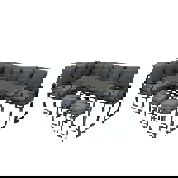 Jardi Aluminium Corner Sofa Set - Anthracite Grey