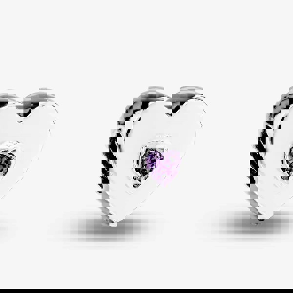 Rosa Lea Purple Heart Charm AM-2THB005704-Purple