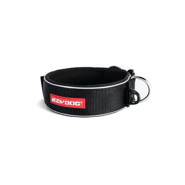 EzyDog Neo Wide Dog Collar in Black