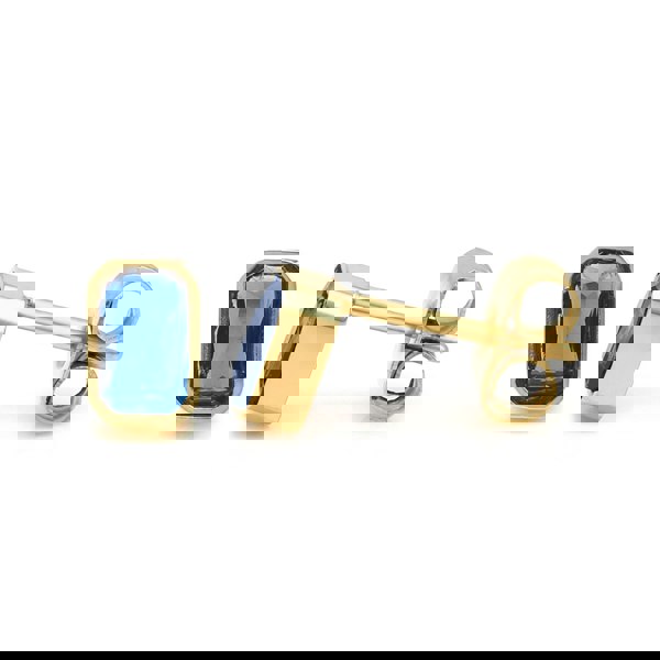 Say It With September Sapphire Birthstone Earrings - Yellow Gold Plated