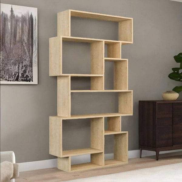 Rafaelo Mobilia 168.5CM Tall Display Stand Oak