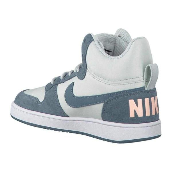 Nike Womens/Ladies Court Borough Premium Leather Mid Cut Trainers - White/Beige - 