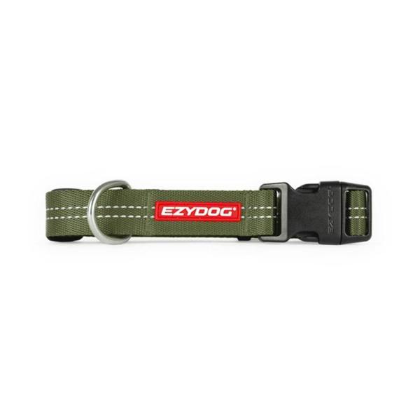 EzyDog Essential Adjustable Dog Collar in Green