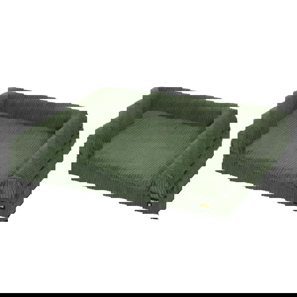 Skylos Pet Bed Orthopedic Small Dog Washable Waterproof Corduroy Wear Resistant Green