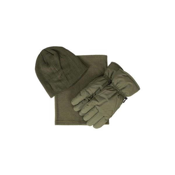 Mountain Warehouse Mens Hat Gloves And Scarf Set - Green - 