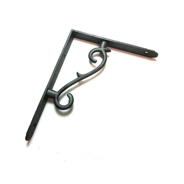 Pair of THORN Shelf Brackets Cast Antique Iron 175mm x 135mm