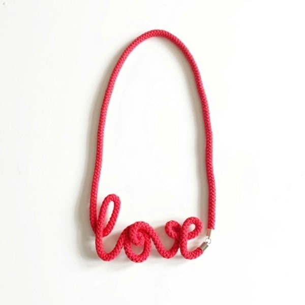 Scarlet Love Word Necklace