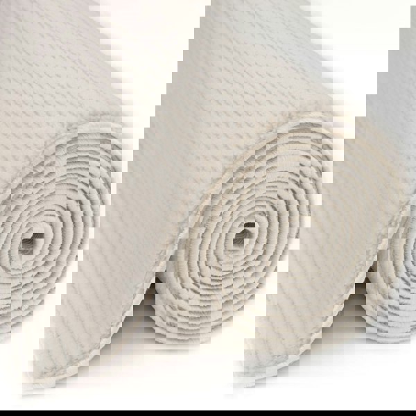 cream colour, striped design, stain-resistant, Cosy comfort rug.