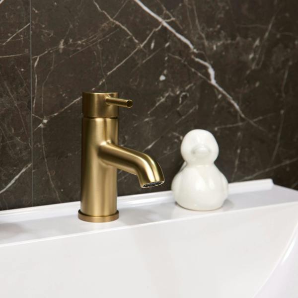 Flode Kumla | Mono Basin Mixer Tap | Brushed Brass