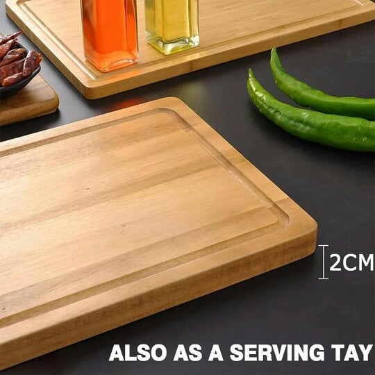 Havendro Wooden Bamboo Cutting Kitchen Serving Wood Butchers