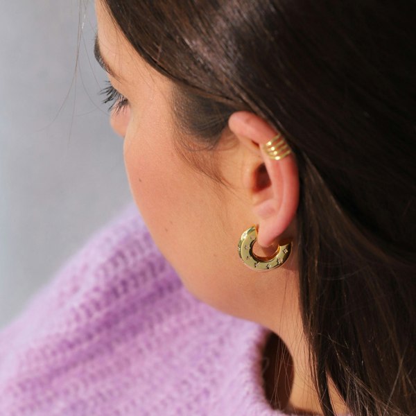 Gold Trip Starry Night Chunky Hoops