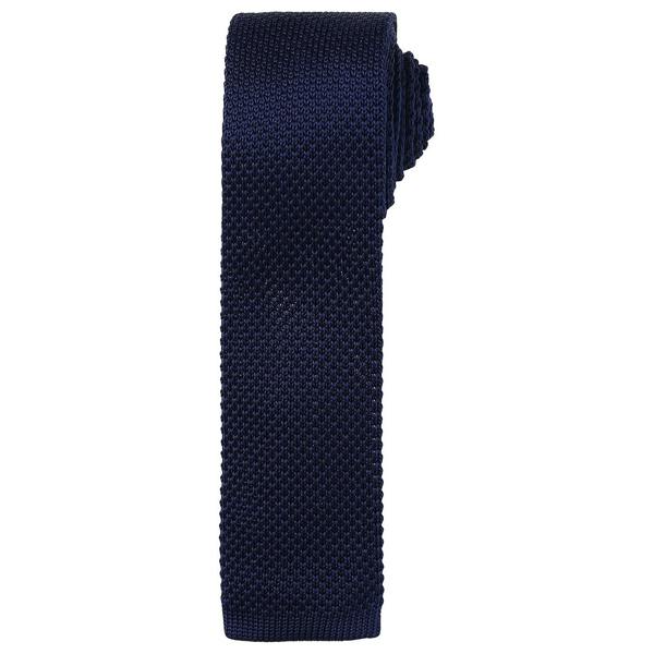 Premier Unisex Adult Slim Knitted Tie - Navy