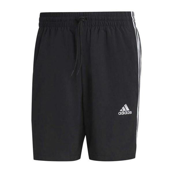 Adidas Mens 3 Stripes Shorts - Black/White - 