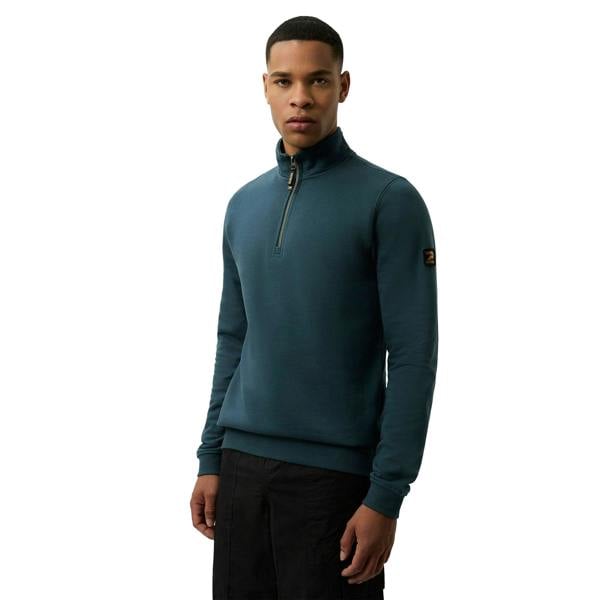 Patrick Mens Harlem Quarter Zip Top - Dark Blue - 