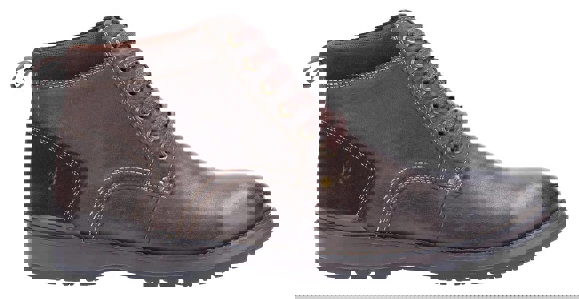 Hush Puppies Dean Mens Leather Smart Casual Chukka Ankle Boots