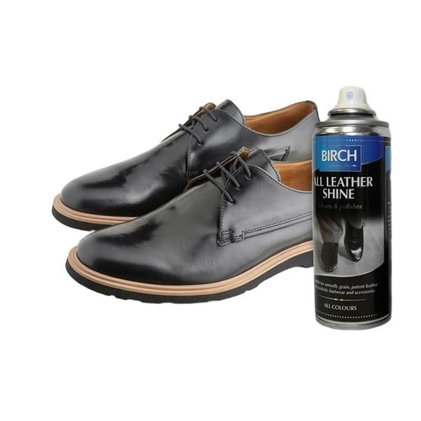BIRCH All Leather Shine Aerosol - Instant Gloss Spray for Shoe Shine 200ml
