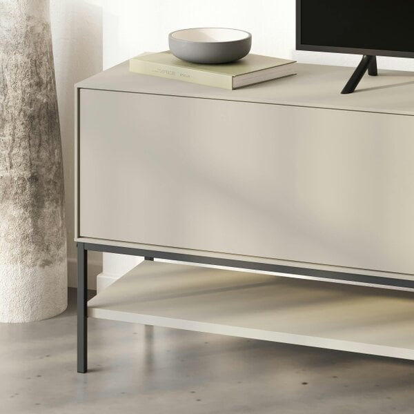 Decortie Amira 180cm Modern TV Stand, Entertainment Centre with Metal Legs & Push-to-Open Doors