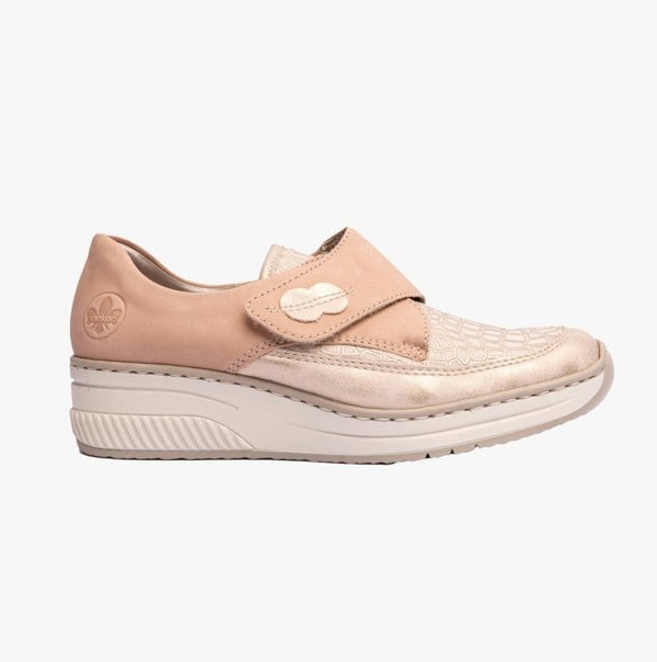Rieker 487C0-60 Womens Shoes - Beige