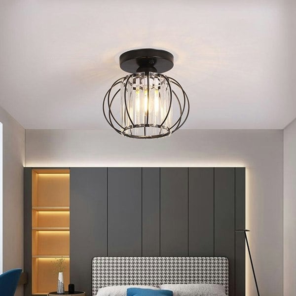 Metal Lantern Shape 1-Light Pendant Light Living and Home