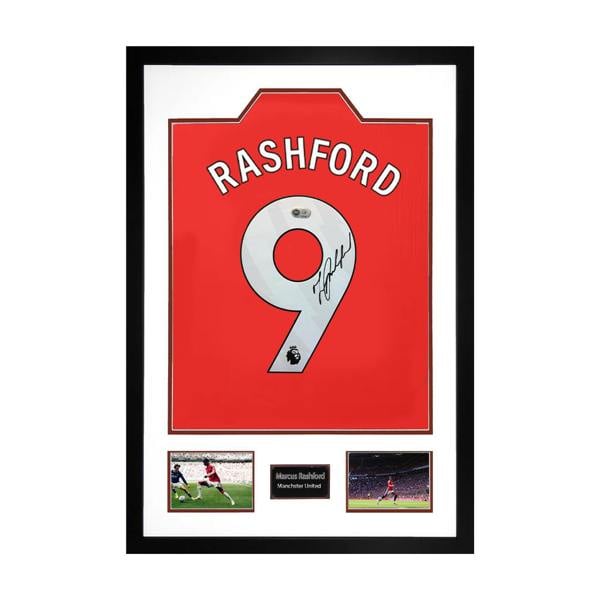 Marcus Rashford Signed Manchester United Shirt Premium Frame (ACG Cert)
