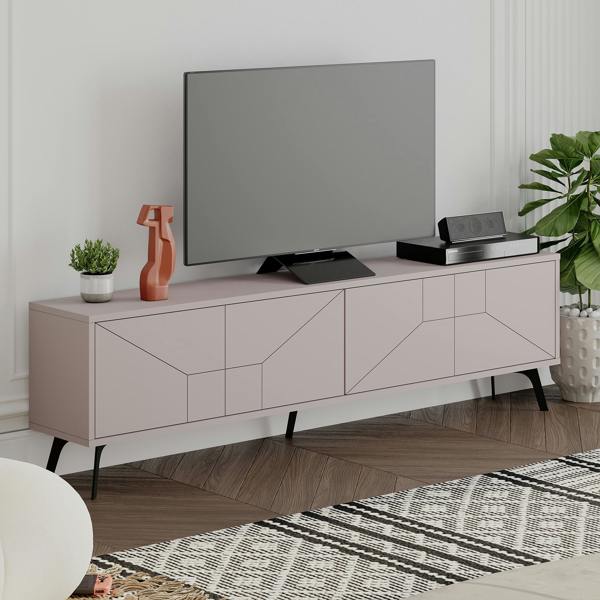 Decortie Dune Modern TV Unit Multimedia Centre with Storage Stylish TV Cabinet 65"