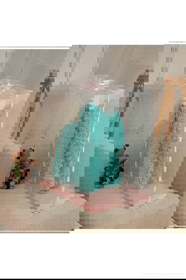 Living and Home 36cm Blue Rose Unicorn Gift with Gift Box & LED Light Valentines Wedding Anniversary Birthday Gifts for Her