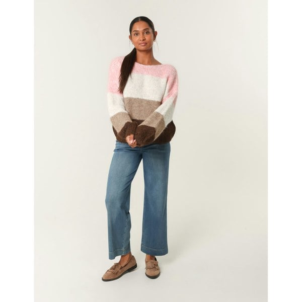 Blue Vanilla Multi Stripe Knit Jumper