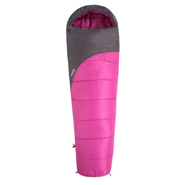 Mountain Warehouse Summit 250 Right Zip Winter Mummy Sleeping Bag - Fuchsia - 