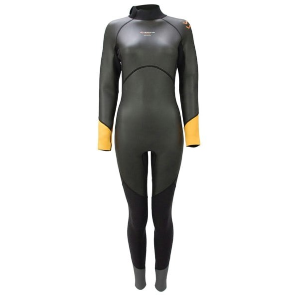 Sola Open Water Ladies - Back Zip 3/2mm Fullsuit Wetsuit - Black/Coral