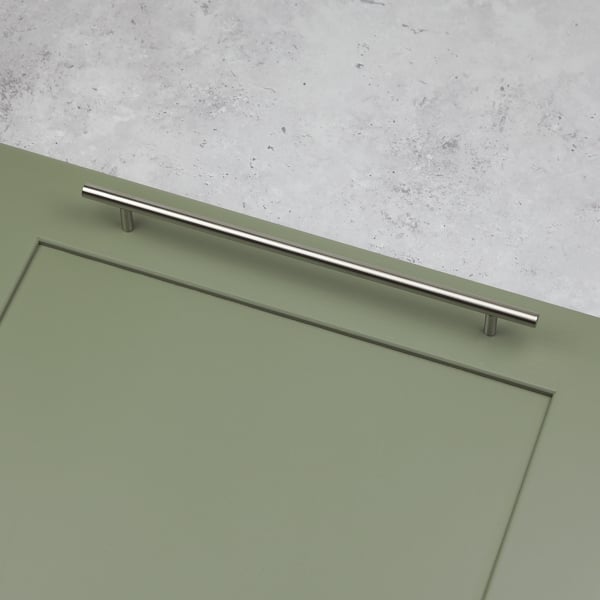 Handle & Home 256mm Brushed Nickel 10mm Diameter T-Bar Cabinet Handle