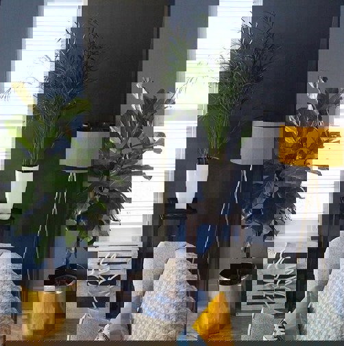 Love Frankie Mustard Silk Lampshade With Copper Foil Lining