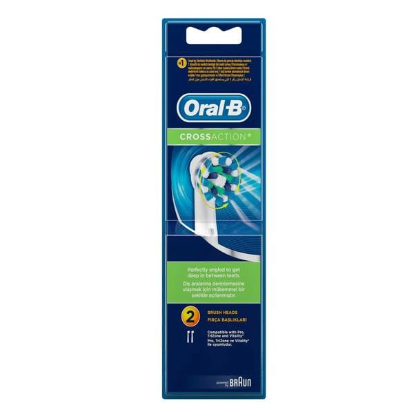 Oral-B 2 Pack Oral-B Cross Action Electric Toothbrush Heads
