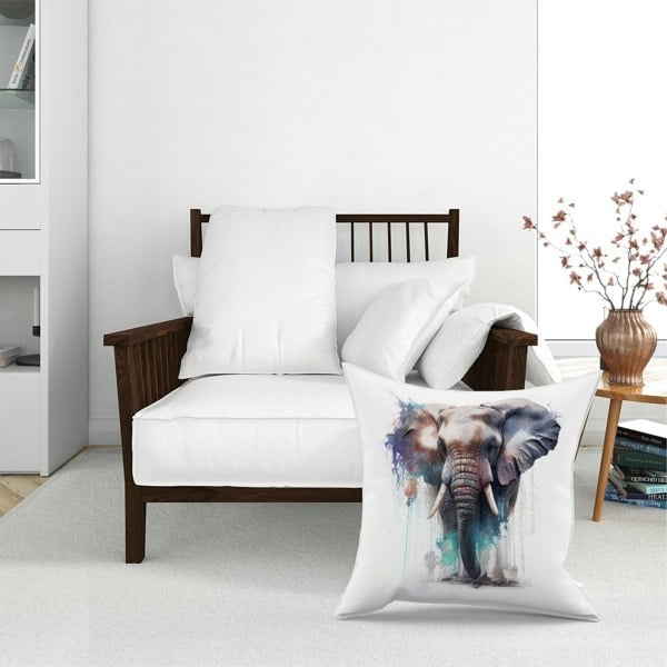 Warren Reed Elephant Splashart Floor Cushion