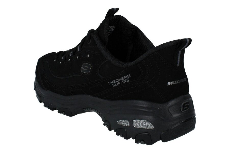 Skechers D'Lites Classic Remix Womens Trainers 150543 Shoes  BBK