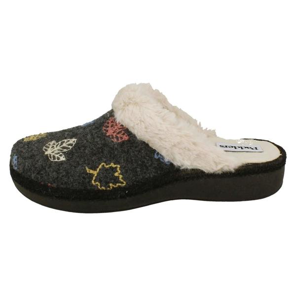 Padders Ladies Padders Lusekofte Detailed Mule Slippers Sorrel