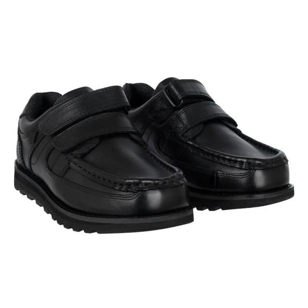 Lee Cooper Childrens/Kids Harrow Vel Leather School Shoes - Black - 