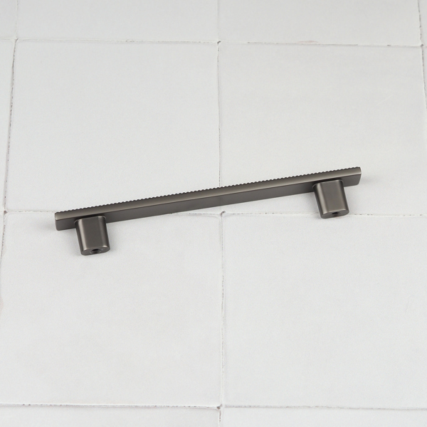 Handle & Home Anthracite Grey Ribbed Detailing Handles and Coordinating Knobs