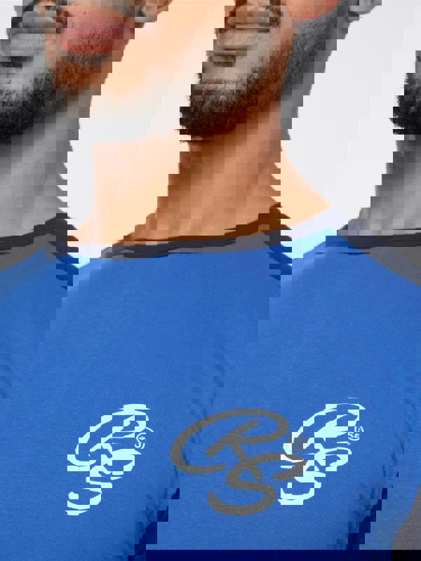 Crosshatch Techland T-Shirt/Shorts Set Blue/Navy