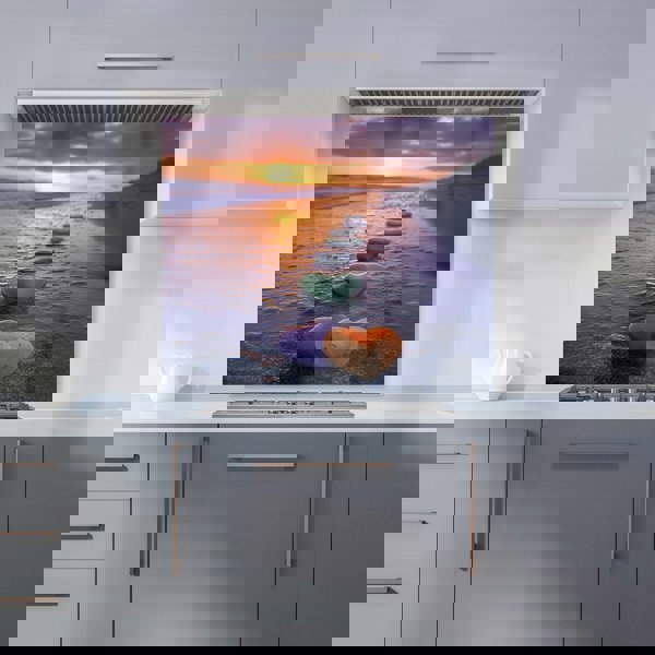 Warren Reed - Designer Heartstones at Sunset Kitchen Splashback